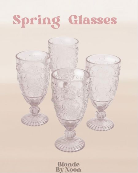 These are the perfect glasses for my dining table for this Spring! All 4 for under $20!

#LTKunder50 #LTKSeasonal #LTKFind
