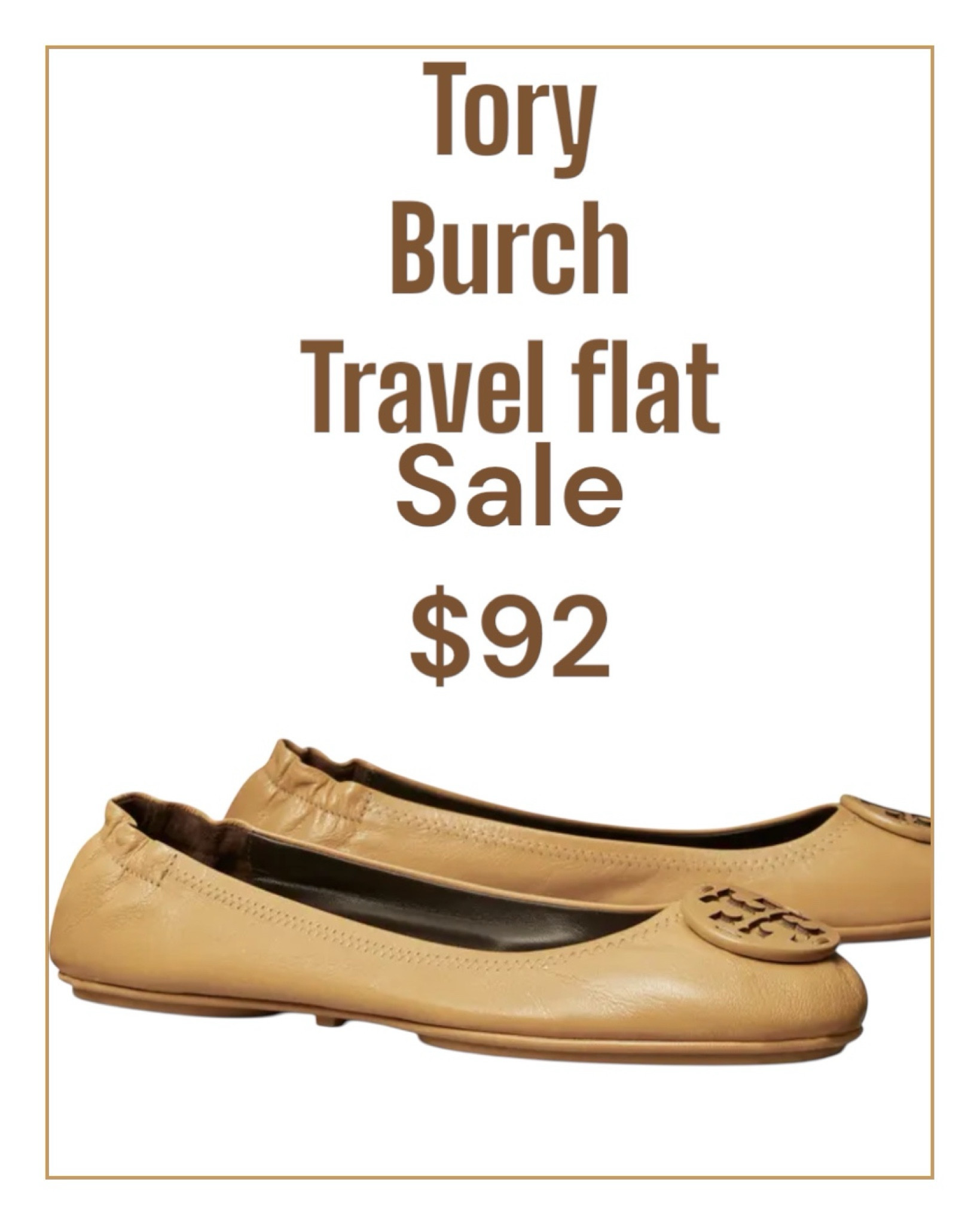 Tory Burch travel flat on sale. 
#toryburch

#LTKsalealert #LTKfindsunder100 #LTKshoecrush