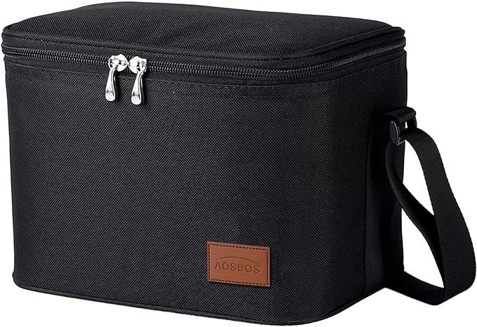 Aosbos Insulated Lunch Box for Men Women Leakproof Cooler Bag Reusable Lunch Tote Bag Adult Lunch... | Amazon (US)