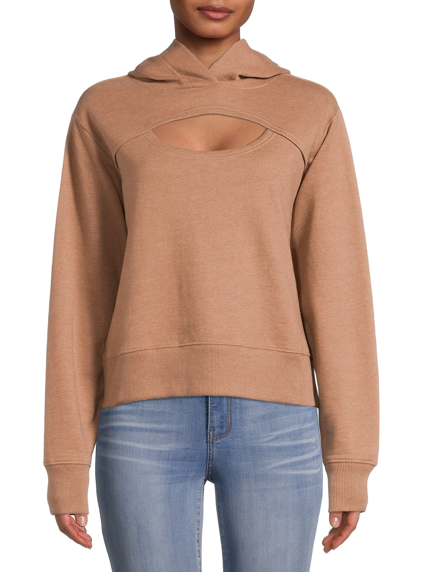 Urban Rebel Juniors' Front Cutout Hoodie | Walmart (US)