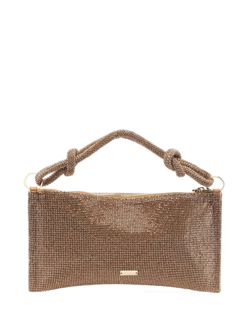 Cult Gaia Hera rhinestone shoulder bag - Gold | Farfetch Global