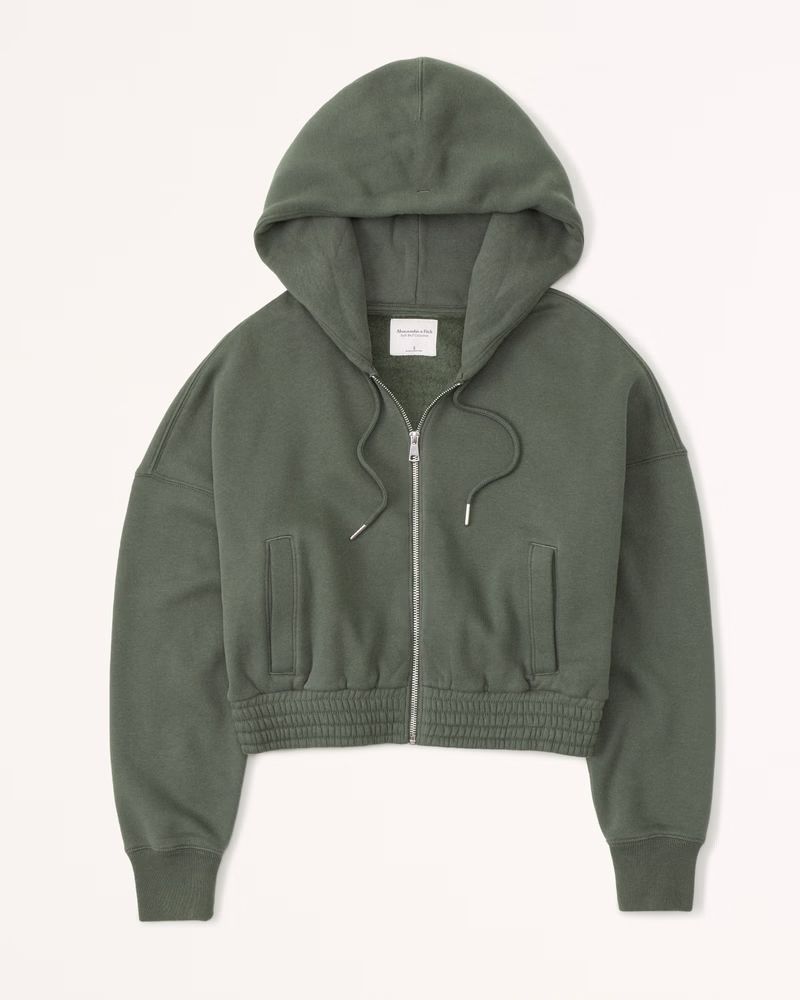 Women's Essential SoftAF Max Cinched Full-Zip | Women's New Arrivals | Abercrombie.com | Abercrombie & Fitch (US)