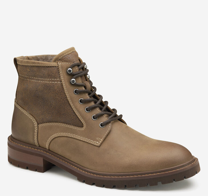 Barrett Plain Toe Shearling Boot | Johnston & Murphy