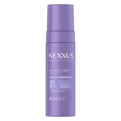 Nexxus Hy-Volume Leave-In Cloud Foam Hair Mousse with Collagen Protein & Hyaluronic Acid - 5.5 fl oz | Target
