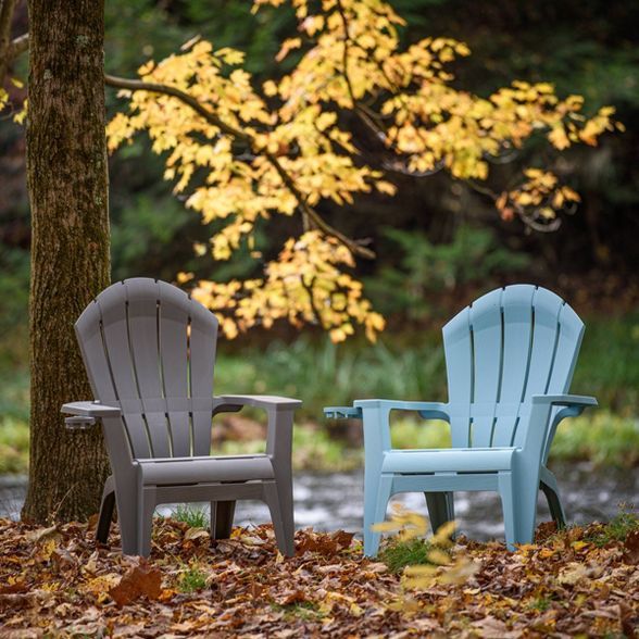 Deluxe RealComfort Adirondack Chair - Gray - Adams Manufacturing | Target