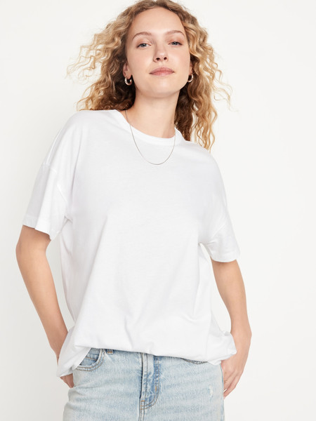 Oversized EveryWear Tunic T-Shirt for Women | Old Navy (US)