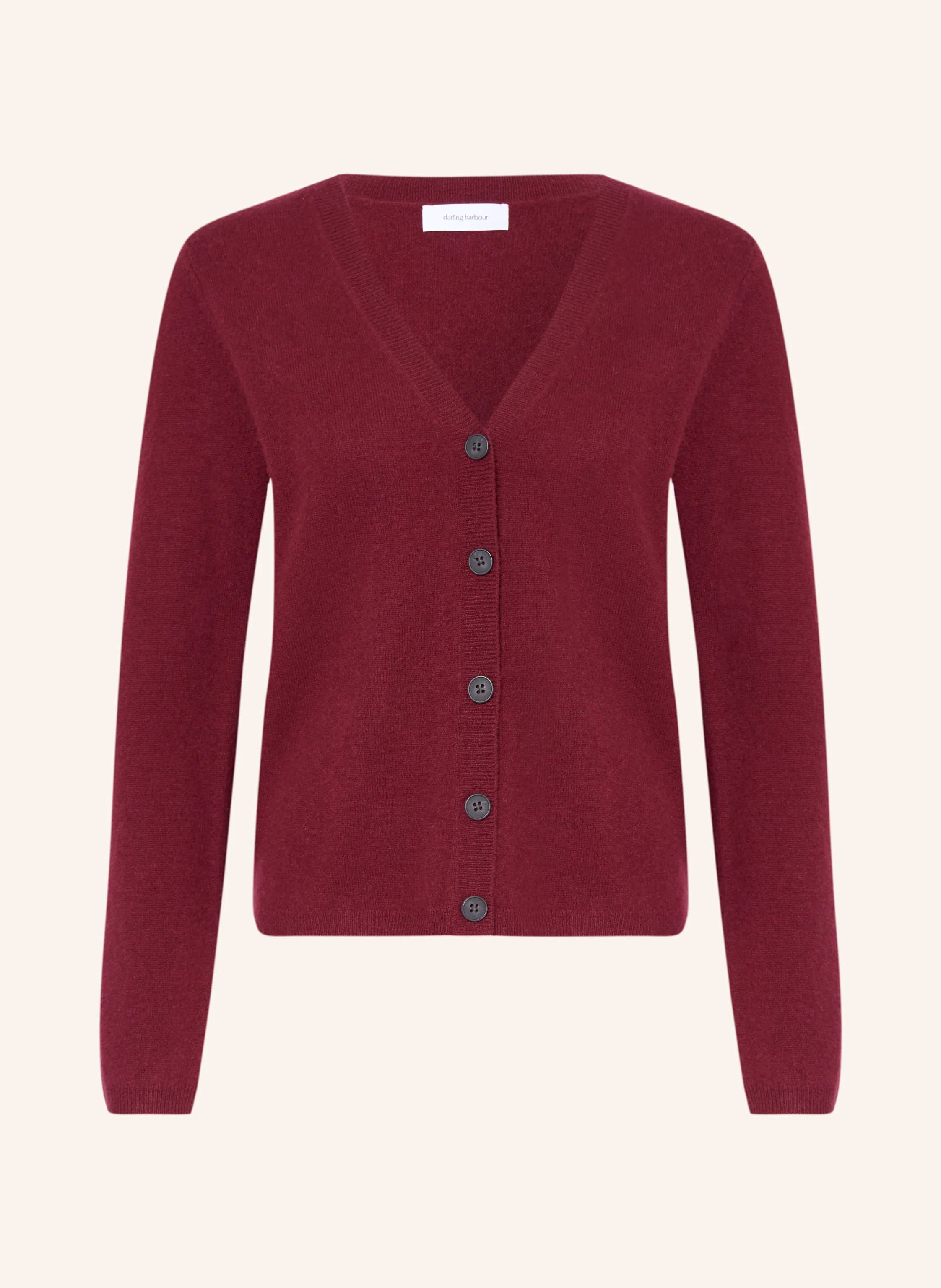 darling harbour Strickjacke aus Cashmere in bordeaux | Breuninger (DACH)