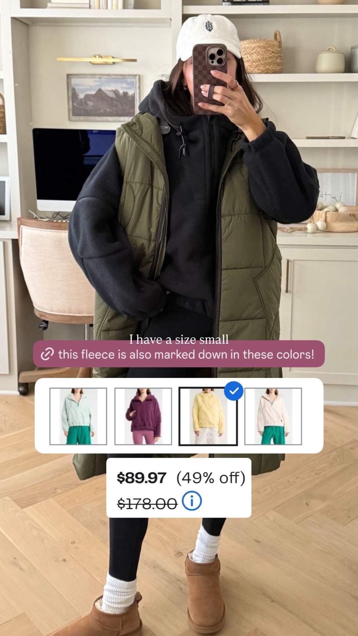 This fleece hoodie is 49% off in these colors!! I have it in black in my true size S. Warm and perfect for spring walks (or the hockey rink for my fellow hockey moms!) 

#LTKmomlife #LTKSeasonal #LTKSaleAlert