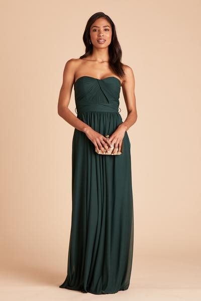 Chicky Convertible Dress - Emerald | Birdy Grey