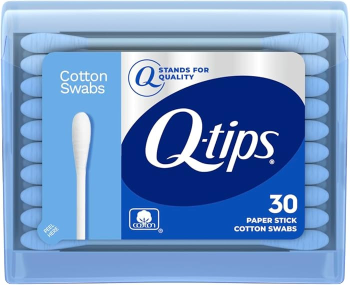 Q-tips Swabs Travel Pack,30 Count, Pack of 1 blue | Amazon (US)
