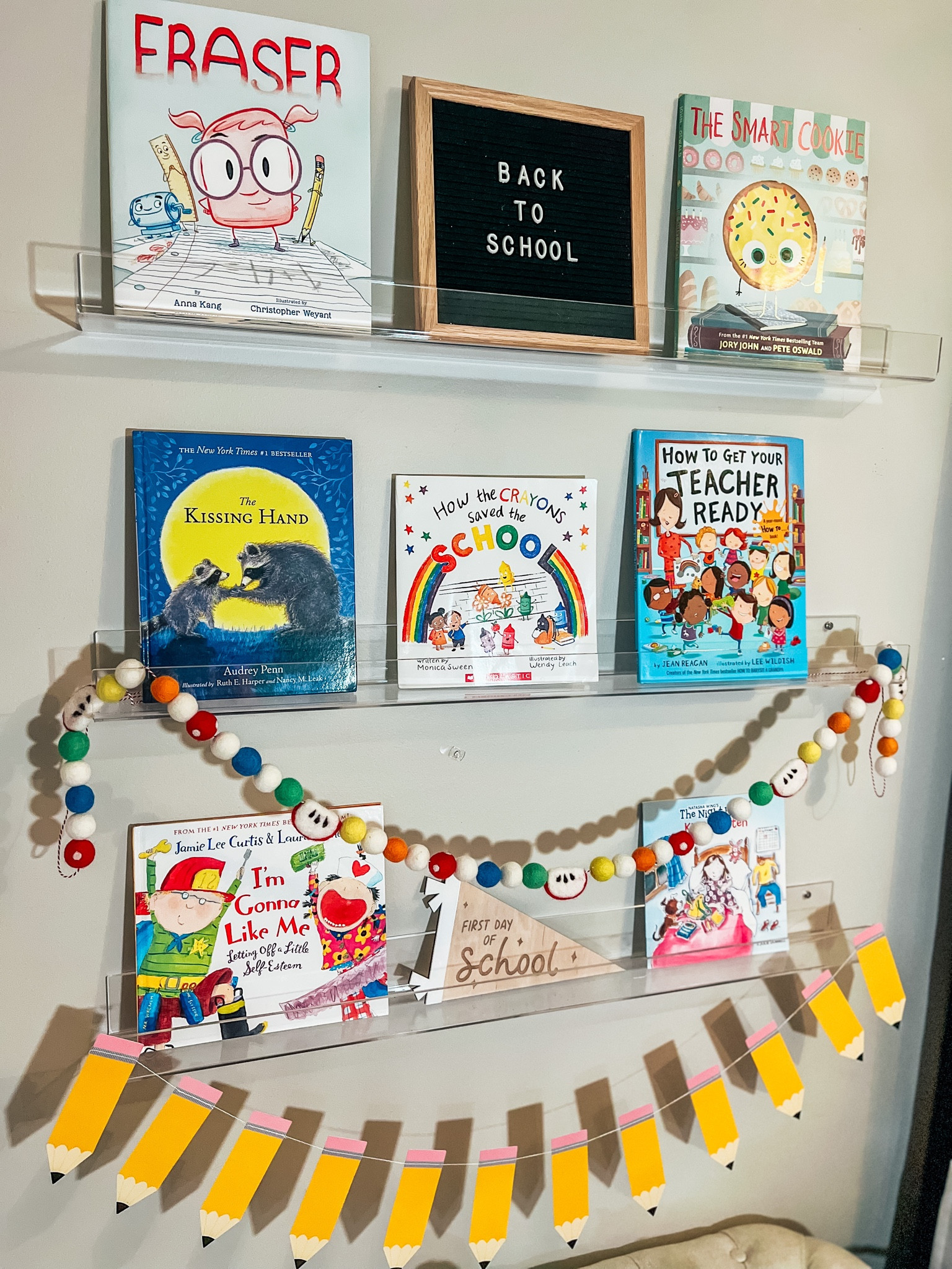 Back to school bookshelf! 