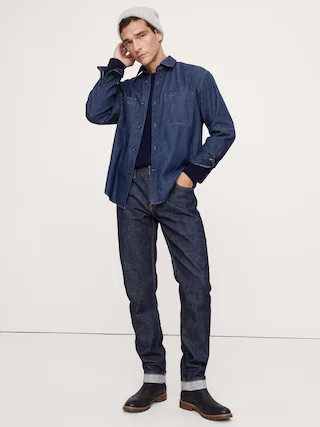 Relaxed-Fit Denim Shirt | Banana Republic (US)
