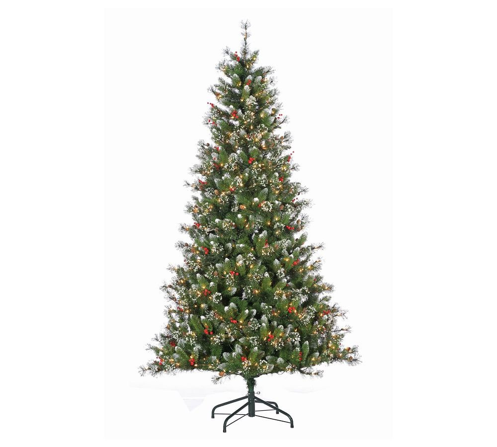 Pre-Lit Glazier Pine Artificial Christmas Tree - 7.5ft | Pottery Barn (US)