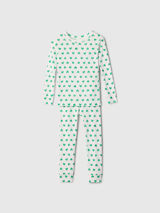 babyGap 100% Organic Cotton Heart PJ Set | Gap Factory