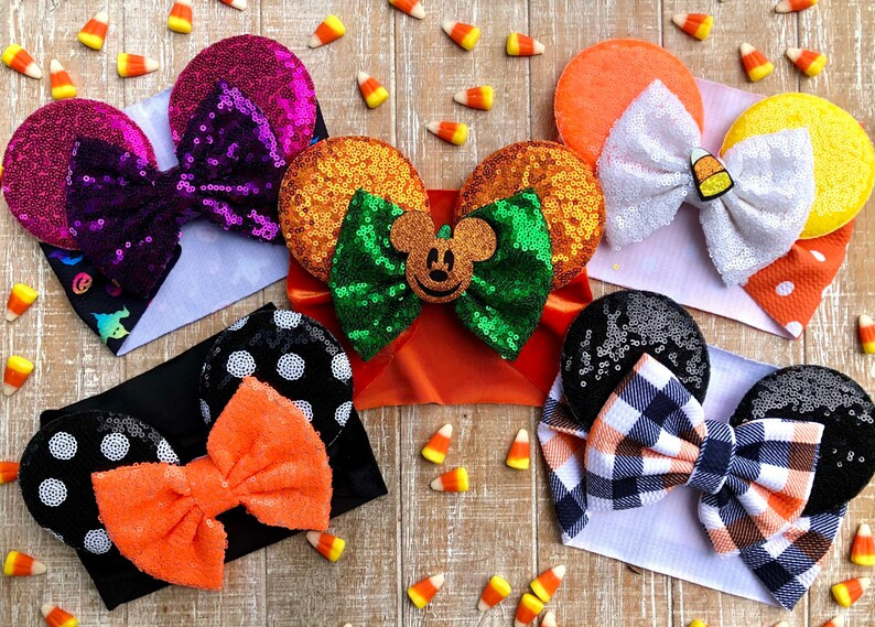 Halloween Mouse Ears Baby Headbands / Halloween Mommy & Me Matching Ears / Boo to You Happy Hallo... | Etsy (US)