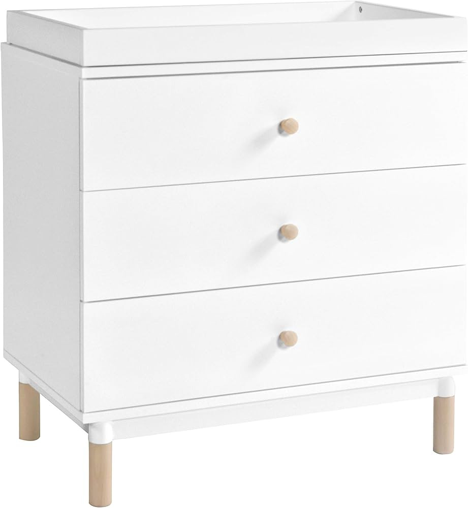 Babyletto Gelato 3-Drawer Changer Dresser with Removable Changing Tray in White and Washed Natura... | Amazon (US)