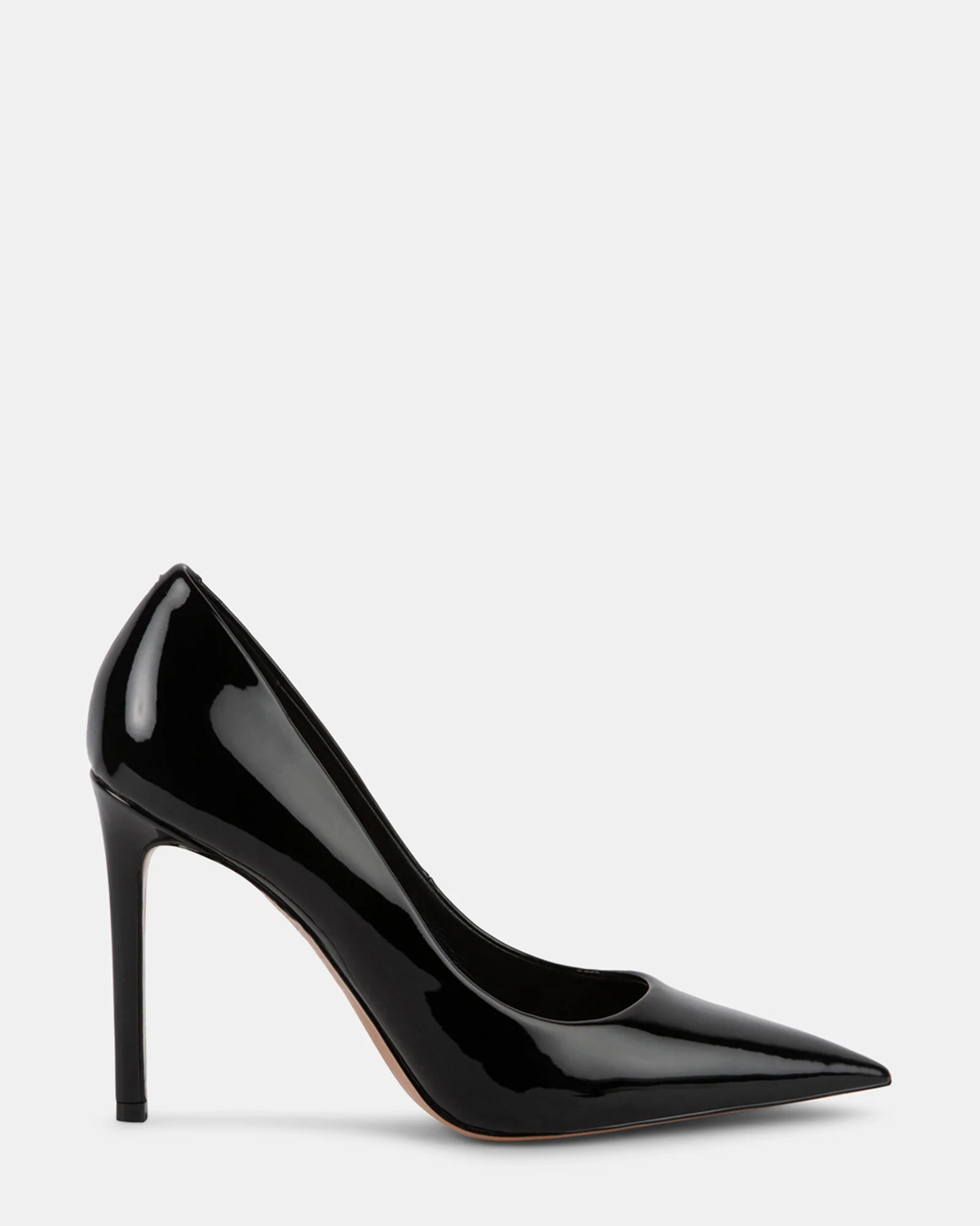 THRIVE Black Patent Stiletto Pump | Women's Designer Heels | Steve Madden (Canada)
