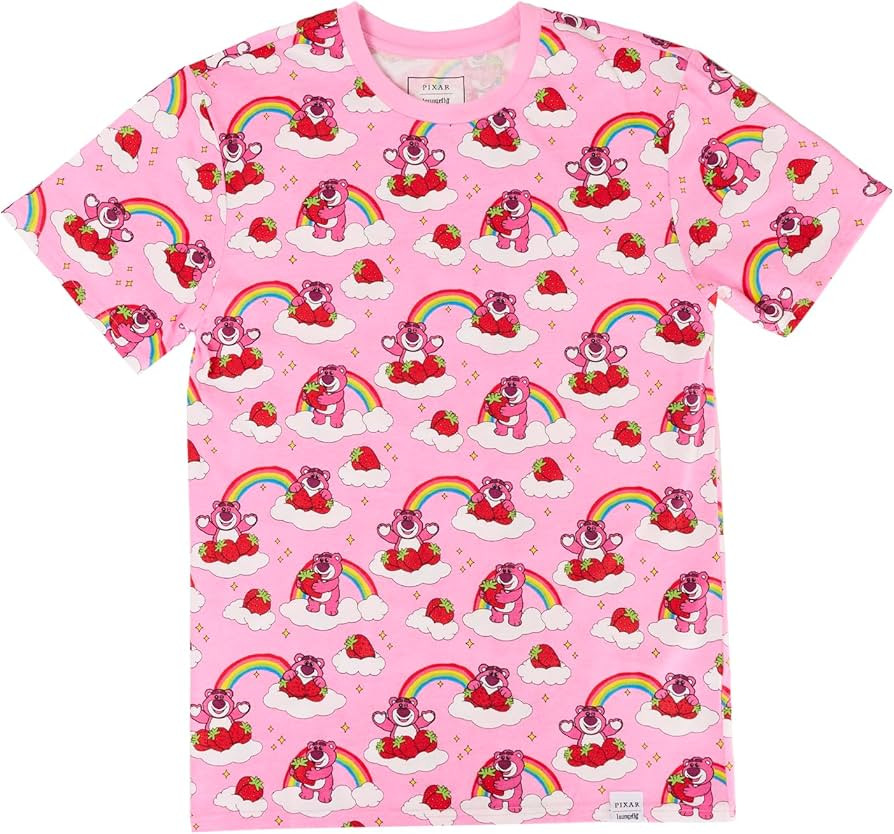 Loungefly PIXAR TOY STORY LOTSO RAINBOW AOP TEE LARGE | Amazon (US)