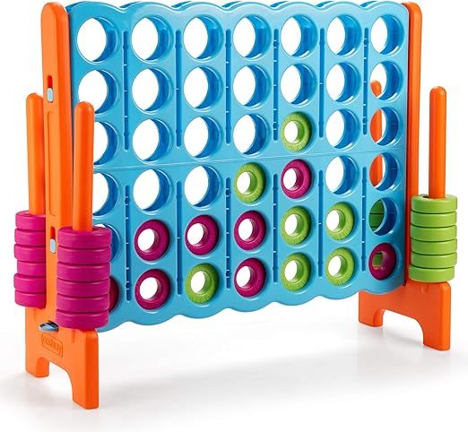 COSTWAY Jumbo 4-to-Score Giant Game Set, 4 in A Row for Kids and Adults, 3.5FT Tall Indoor & Outd... | Amazon (US)