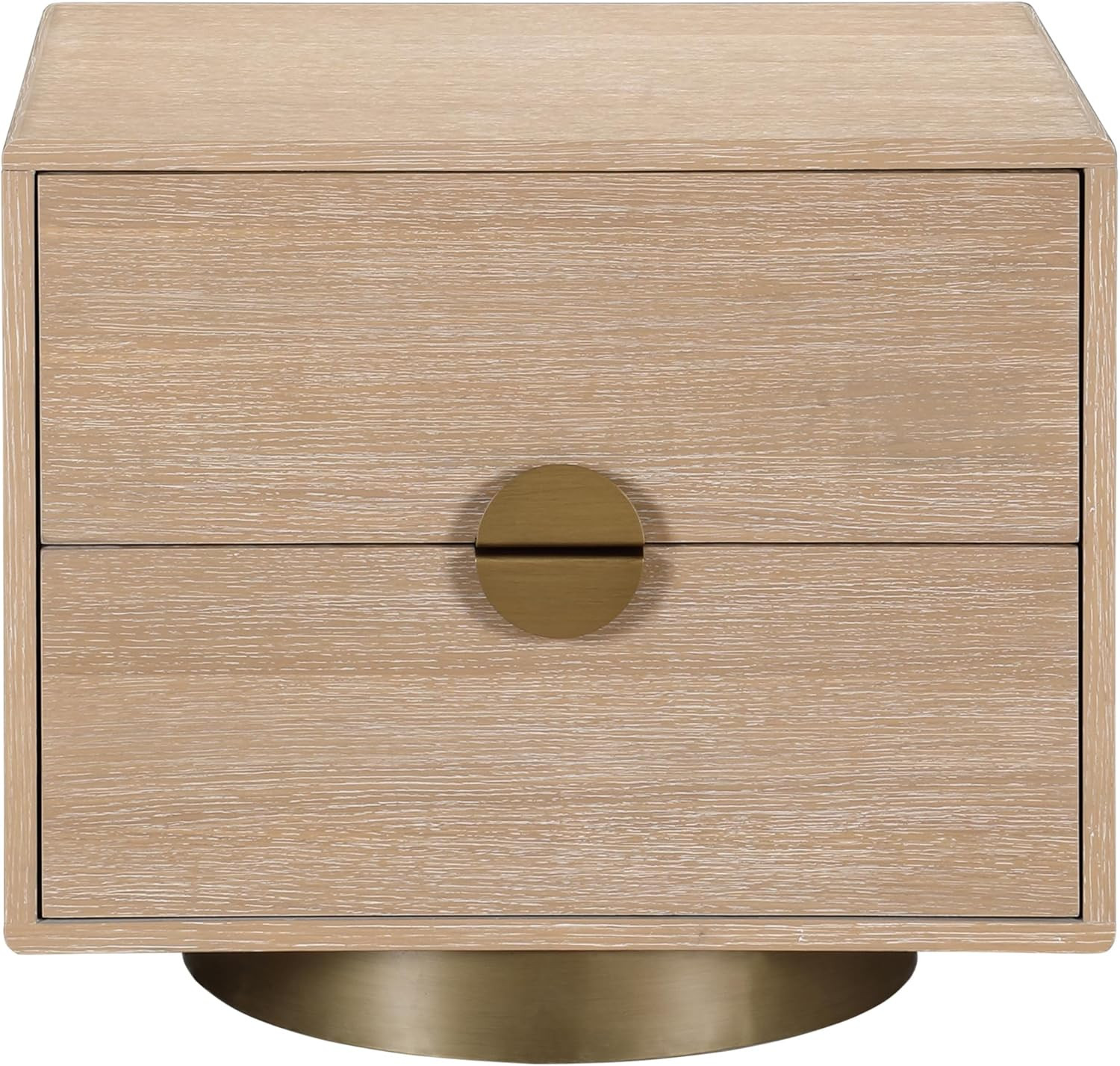 Meridian Furniture 852Natural-NS Wade Collection Modern | Contemporary Night Stand/Side Table wit... | Amazon (US)