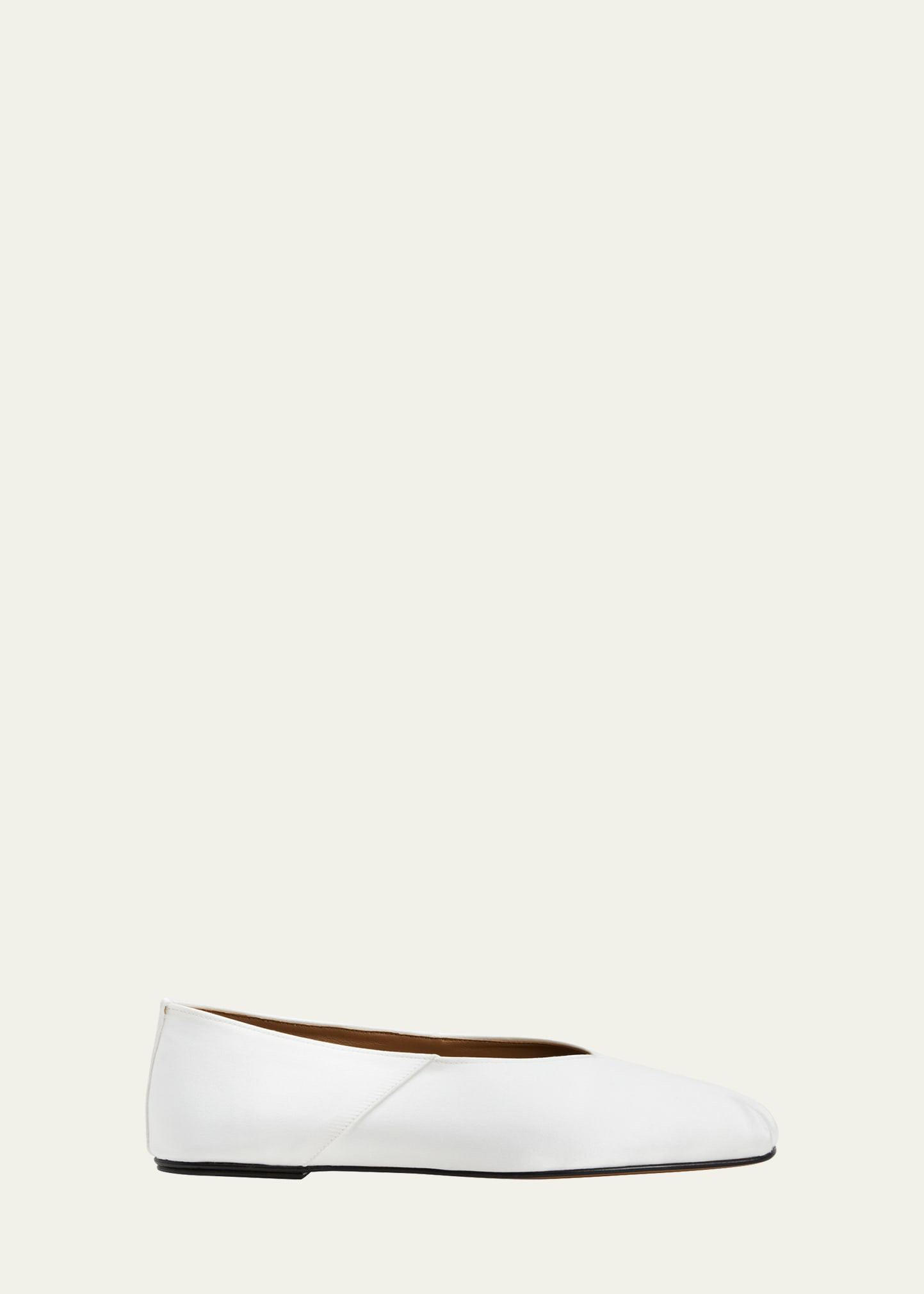 THE ROW Satin Ballerina Flats | Bergdorf Goodman