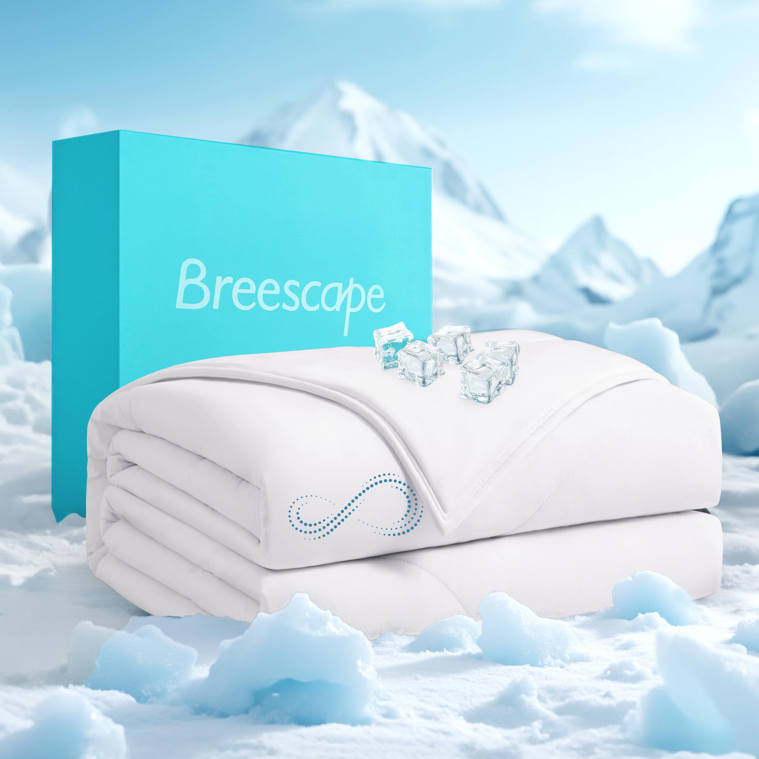 Breescape Cooling Comforter Twin Size - BlendTek™ Q-Max>0.46 Tech, Breathable Blanket for Hot S... | Amazon (US)