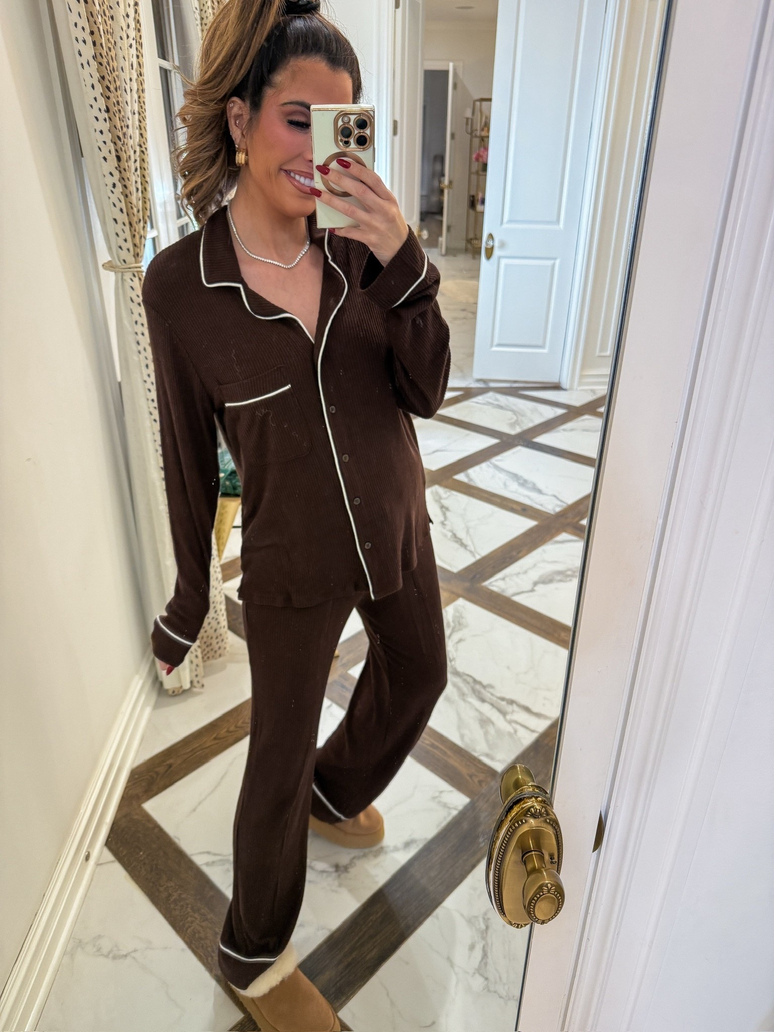These ribbed pajamas are a great lookalike for Skims! I’m wearing a size medium in this set! They are on sale for 30% off right now- grab this set for $28 today!! 

Skims dupe, Pajamas, Matching pajamas, Ribbed pajamas, chocolate brown pajamas, matching PJs, Target haul, Thanksgiving, Christmas, Black Friday, Cyber Monday, Emily Ann Gemma

#LTKCyberWeek #LTKGiftGuide #LTKFindsUnder50