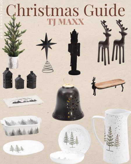 Christmas Decor 

Black Christmas decor - modern farm house Christmas - bells - nut crackers - deer - Christmas serve ware - Christmas bakeware - tj max 

#LTKhome #LTKSeasonal #LTKHoliday