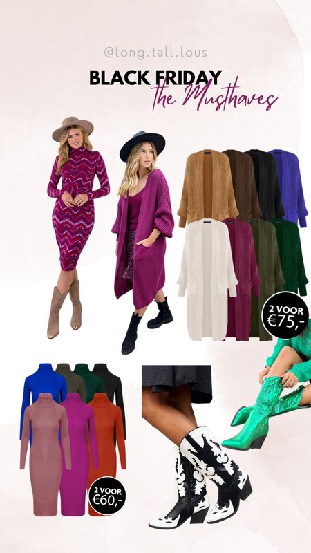 Black Friday deals from the Musthaves. 

I have the longline cardigan in beige and the bodycon dresses in blue and red. The graphic print dress is on my wishlist. 



#LTKSeasonal #LTKCyberweek #LTKeurope