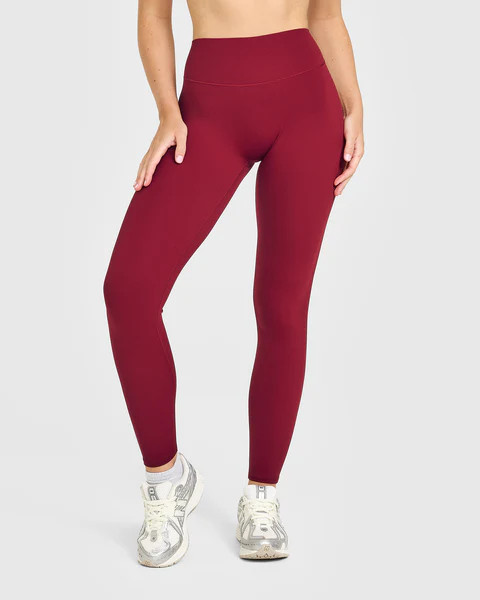 SoftMotion™ High Waisted Leggings 
 Ruby Red | Oner Active (UK / US)