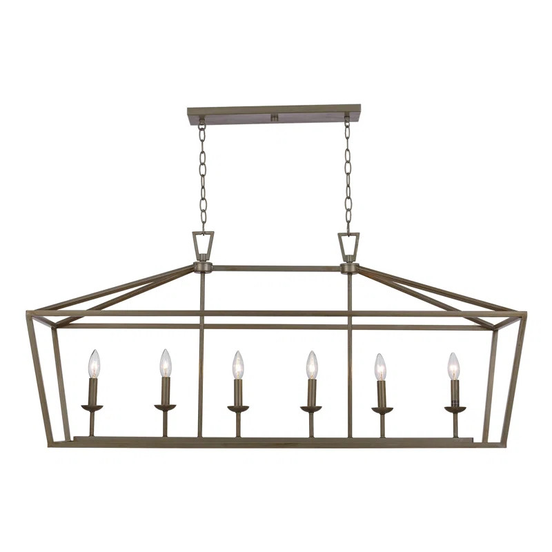 Carmen 6 - Light Kitchen Island Linear Pendant | Wayfair North America
