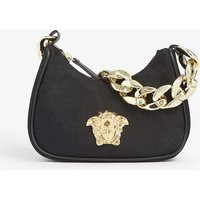 Medusa-embellished jacquard-woven shoulder bag | Selfridges