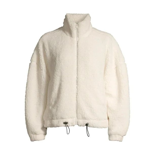 No Boundaries Juniors Full Zip Sherpa Jacket - Walmart.com | Walmart (US)