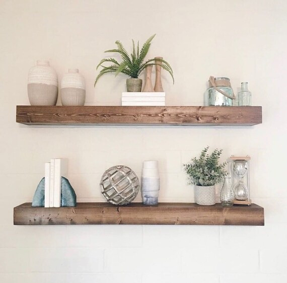 Floating Shelf, Floating Shelves, Farmhouse Decor, Rustic Shelf,  Ledge Shelf, Open Shelving, Bat... | Etsy (US)