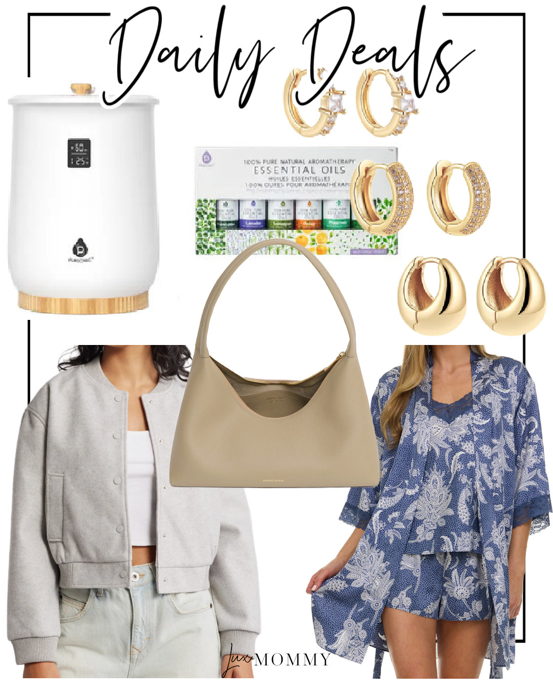 Daily Deals, Deals of the Day!!
Huggie Hoop Earrings, Towel Warmer Bundle, Mansur Gavriel, Leather Shoulder Bag, Bomber Jacket, Satin Short Pajamas & Robe Set 

 #LTKmomlife #LTKHome #LTKSaleAlert