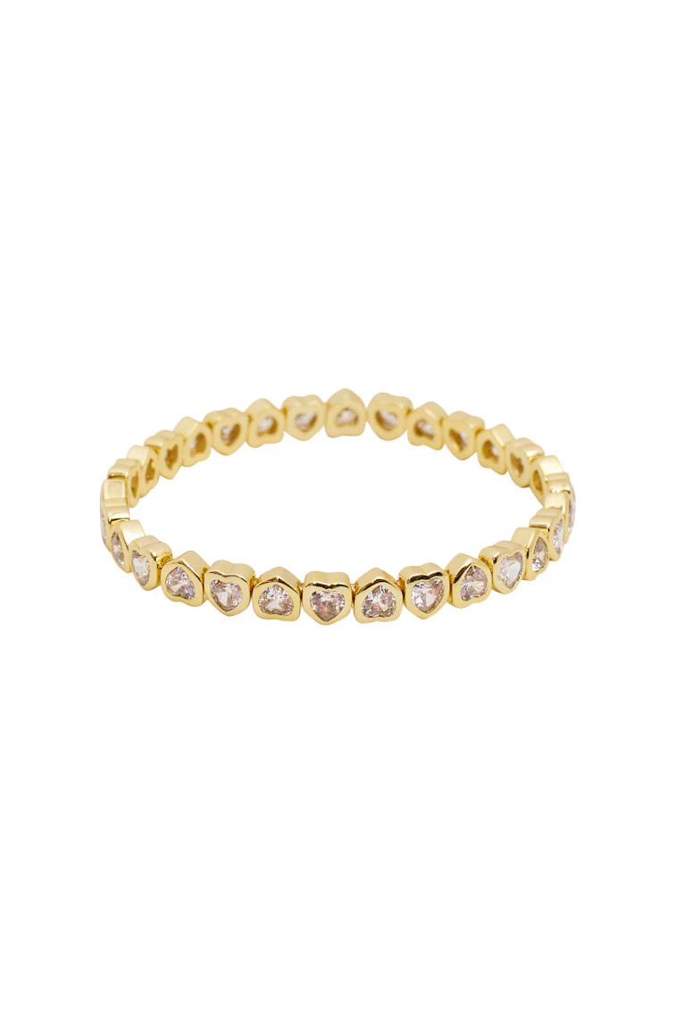 Erin Wachs Small Heart Stretch Bracelet | LoveShackFancy
