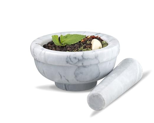 Sagler mortar and pestle set Marble Grey 4.5" diameter | Amazon (US)
