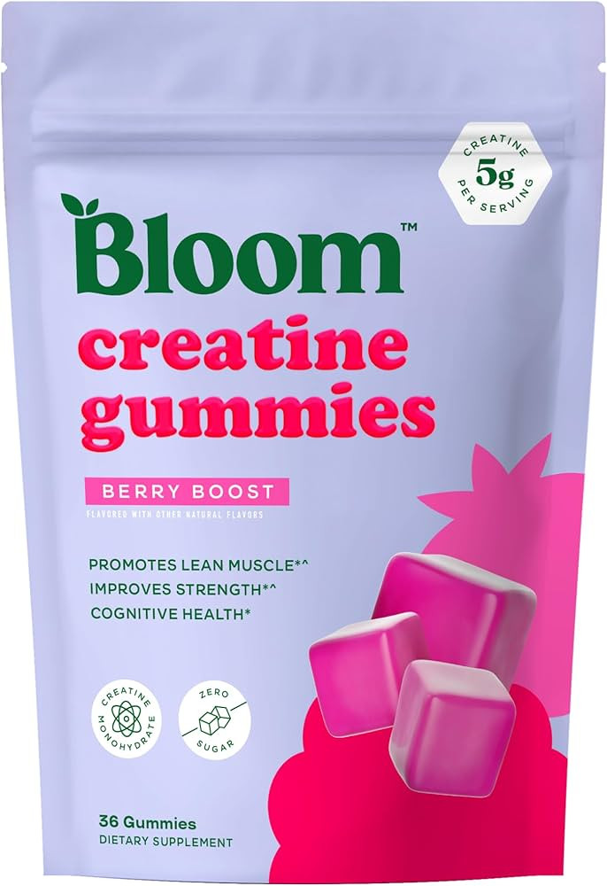 Bloom Creatine Monohydrate Gummies, 5g Per Serving, Sugar Free Creatine Gummy for Workout, Streng... | Amazon (US)