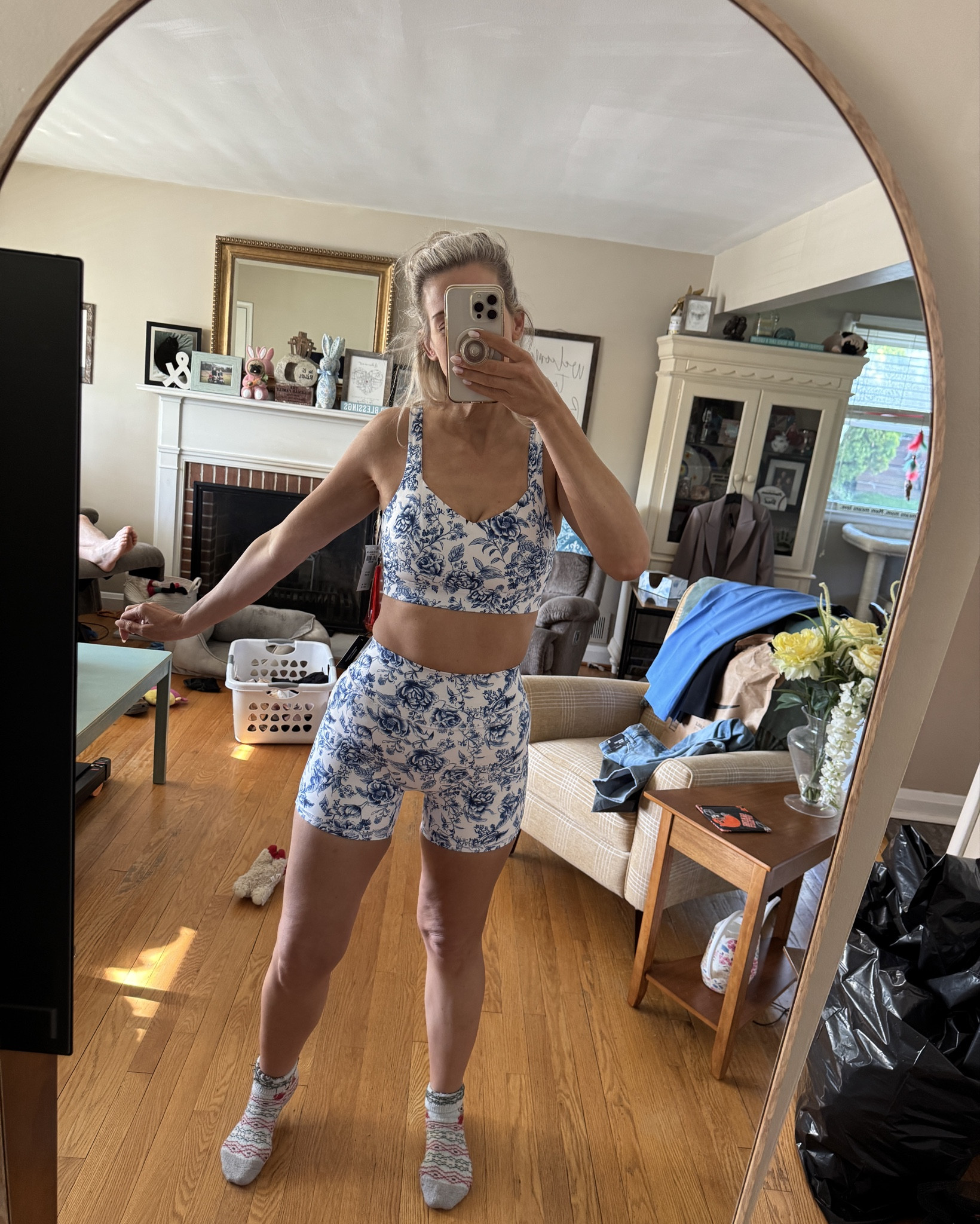 Something about a cute workout set
 💙🩵🤍￼

#LTKActive #LTKTall