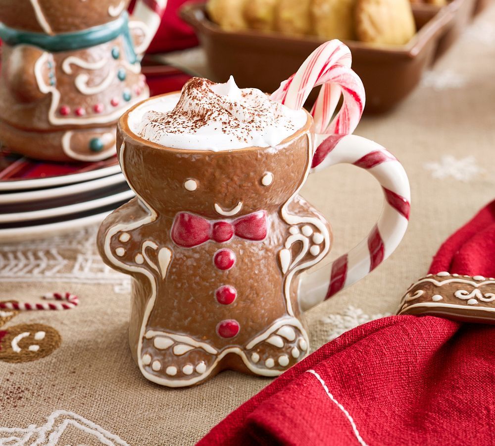 Mr. Spice Gingerbread Stoneware Mugs | Pottery Barn (US)