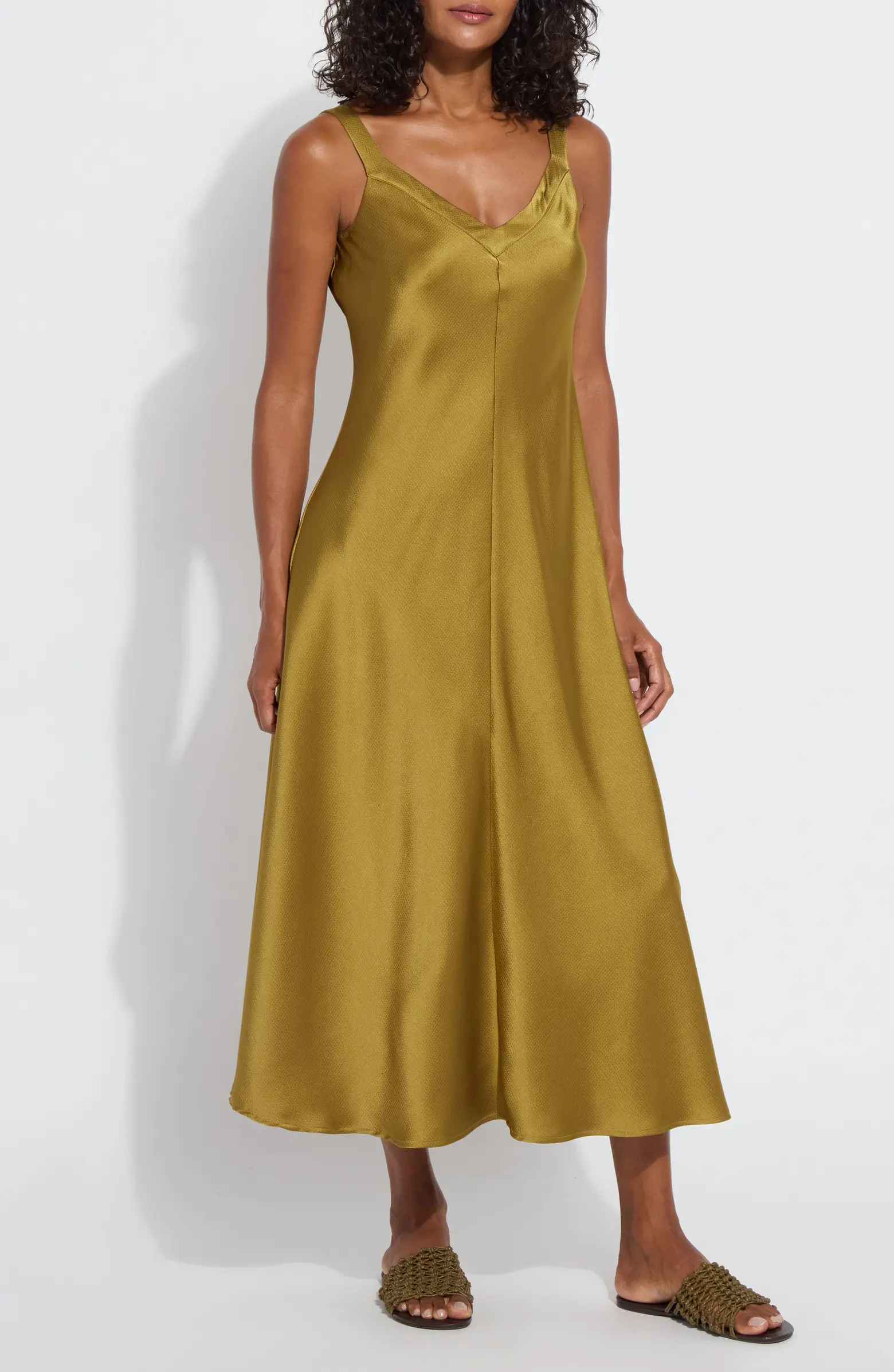 Gemma Satin Midi Slipdress | Nordstrom