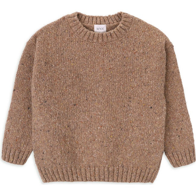 Woods Knit Long Sleeve Sweater, Beige | Maisonette