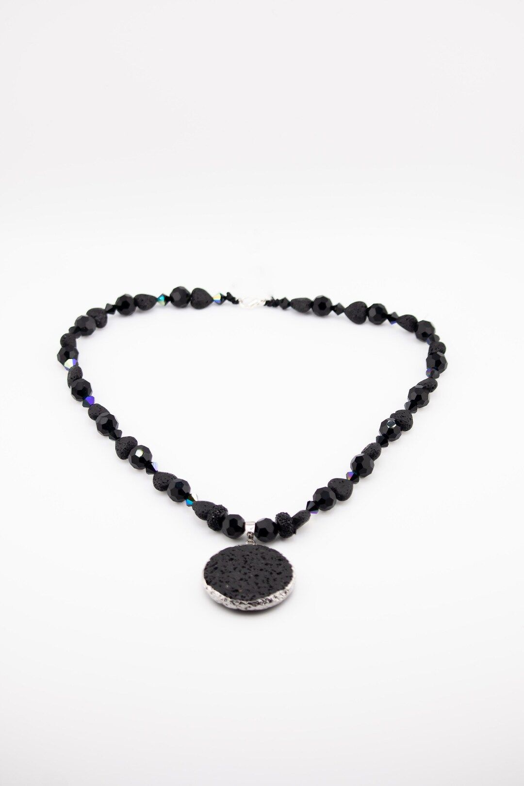 Lava rock necklace | Etsy (US)
