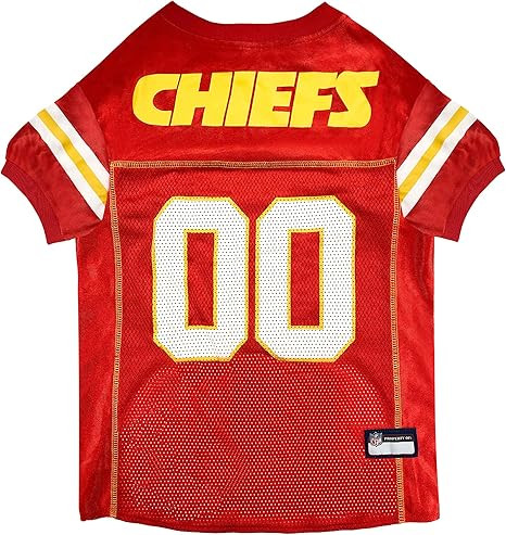 NFL Kansas City Chiefs Dog Jersey - Medium, Football Jersey Costume for Dogs | Amazon (US)