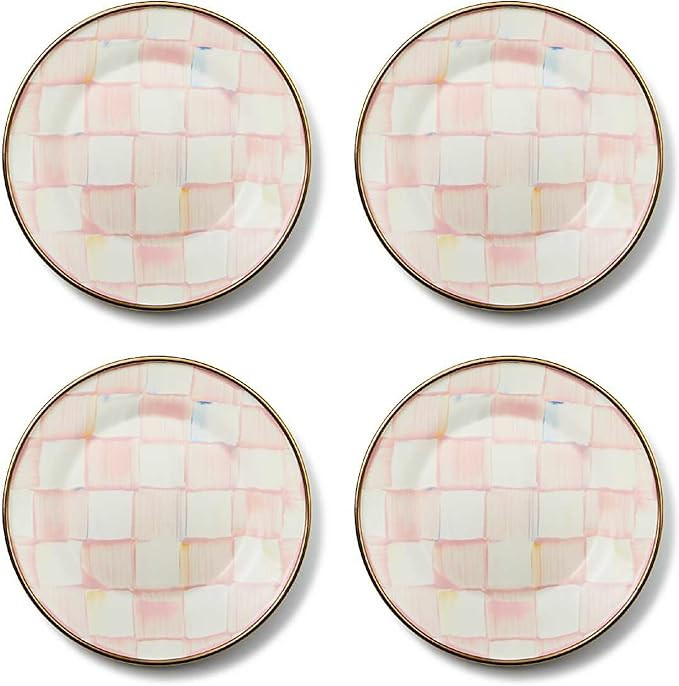 MACKENZIE-CHILDS Enamel Appetizer Plates, Mini Dessert Plates and Tapas Plates, 5 Inches, Set of ... | Amazon (US)