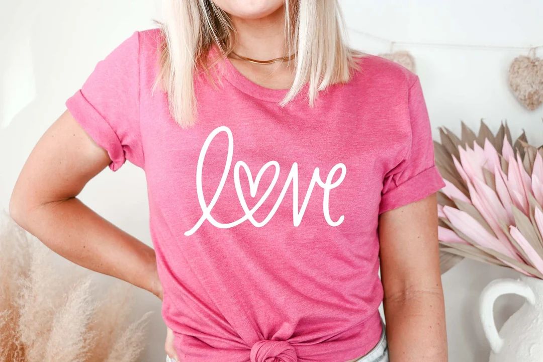 Valentine's Day Love Shirt Galentines Day Shirt for - Etsy | Etsy (US)