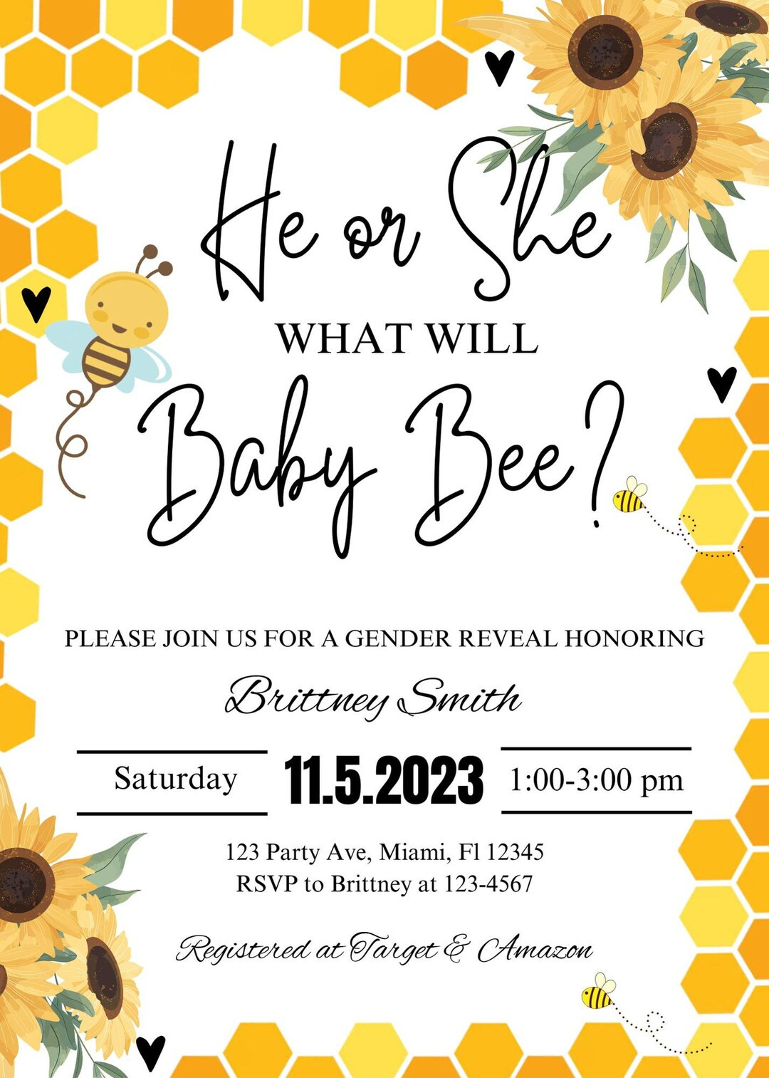 What Will Baby Bee Gender Reveal - Etsy | Etsy (US)
