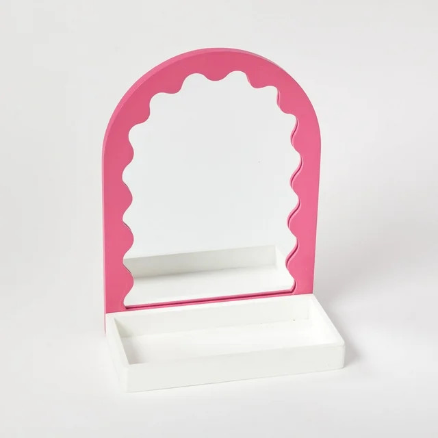 Dormify Beverly Vanity Wall Shelf , Stylish & Functional, 11.8L x 6.9W x 15.9H, White & Hot Pink,... | Walmart (US)