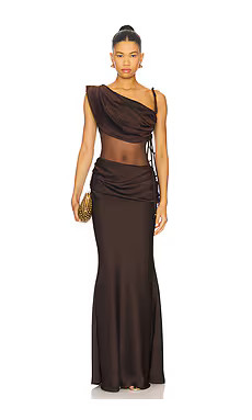 Bananhot Onyx Dress in Brown from Revolve.com | Revolve Clothing (Global)
