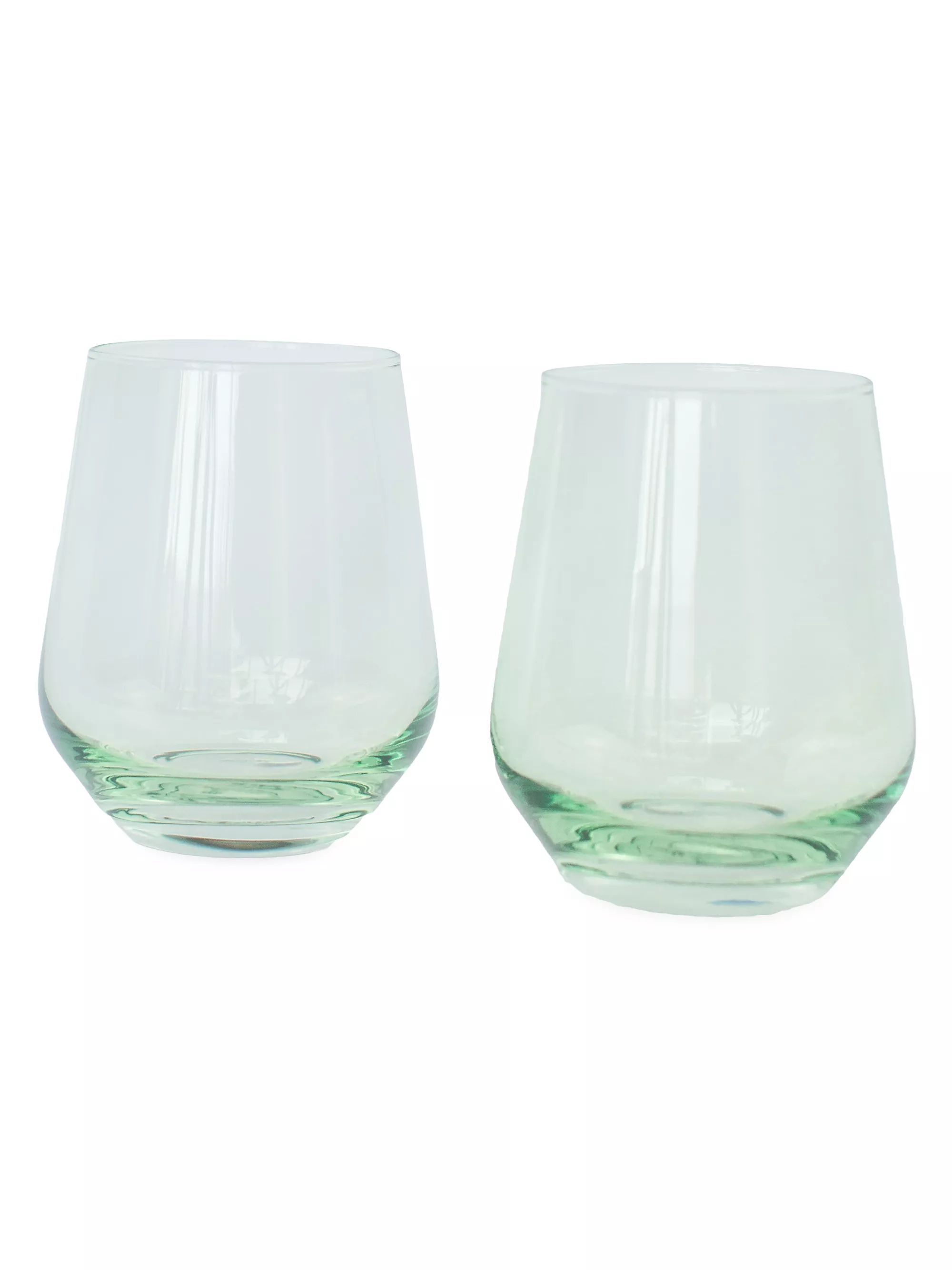 Tinted Stemless Wine Glasses 2-Piece Set | Saks Fifth Avenue